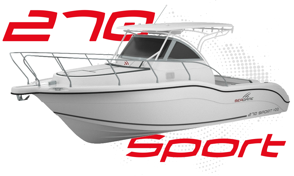 bateau de peche sportive seagame 270 sport